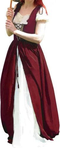 Vista 2 de Abaowedding Renaissance Dress Women Medieval Dress Medieval Costumes Women