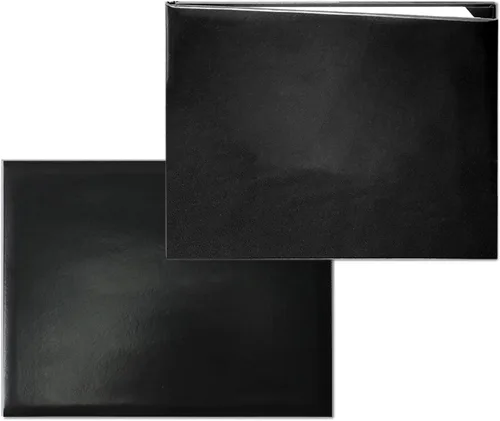 Vista 7 de Cubierta de diploma de 8.5 x 11 pulgadas para titular de diploma, cubierta de certificado de graduación, cuero liso, negro