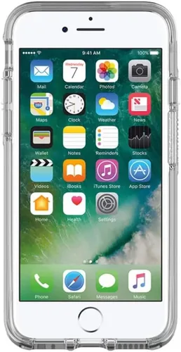 Vista 4 de OtterBox SYMMETRY CLEAR SERIES - Funda para iPhone 8 y 7, Empaque de fábrica