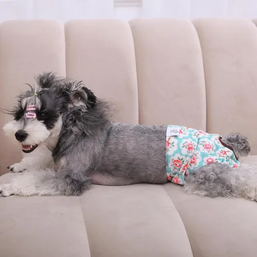 Vista 7 de CuteBone - Pañales para perras, paquete de 3 unidades para perritos, talla XS, D14XS