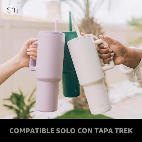 Vista 2 de Simple Modern Pajitas de plástico reutilizables Popote de plástico sin BPA y reductor de residuos para vasos y tazas de viaje Colección Trek