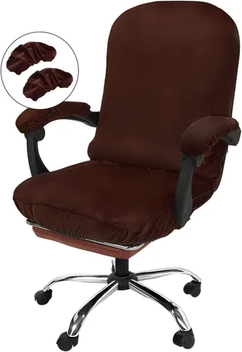 Vista 7 de NeColorLife Funda de asiento grande para silla de oficina de 19.7 a 26 pulgadas, funda elástica para sillas ejecutivas y de juegos, lavable