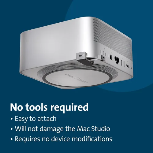 Vista 3 de Kensington Bloqueo diseñado para Mac Studio Adaptador de bloqueo Mac Studio Mount (K65101WW)