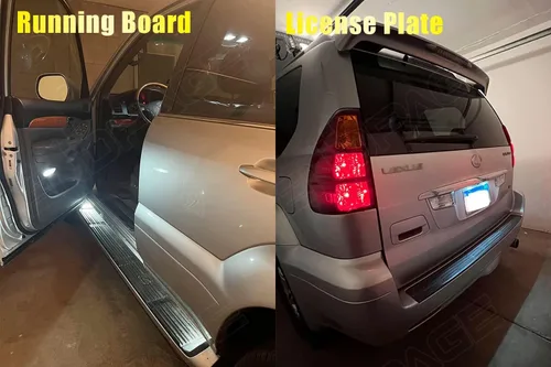 Vista 6 de Paquete de kit de luces interiores LED de 18 piezas GX470 Compatible con Lexus GX470 2003 2004 2005 2006 2007 2008 2009 Iluminación LED