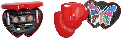 Vista 2 de Kit de color rojo de doble corazón Glamour Girl de maquillaje de Cameo