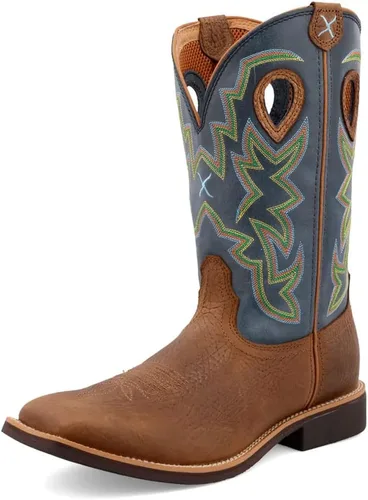 Vista 15 de Twisted X Botas Tech X para hombre de 12 pulgadas, botas occidentales casuales para hombre Marrón