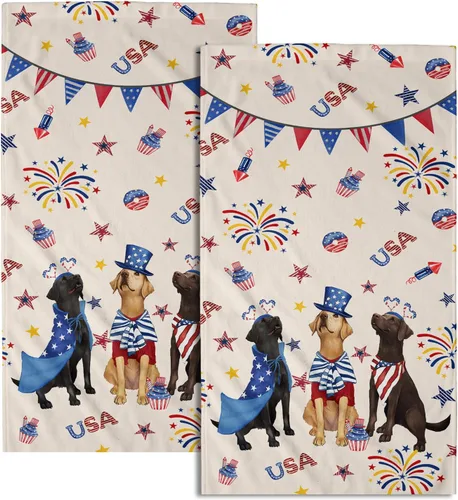 Vista 49 de Giwawa Juego de 2 toallas de mano vintage con diseño de oso y ciervo, diseño de alce y árbol, toalla de cara súper suave para baño, cocina, hombre