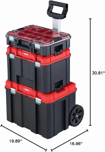 Vista 10 de CRAFTSMAN VERSASTACK - Caja de herramientas con cerradura con ruedas de metal de 17.126 pulgadas