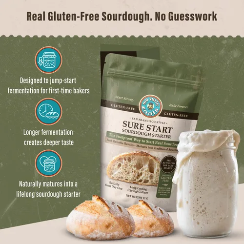 Vista 4 de My Rustic Roots Sure Start - Iniciador de masa madre sin gluten, totalmente