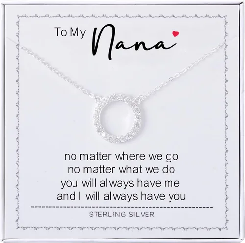 Vista 33 de Collar para mujeres y niñas, collar de círculos de plata de ley, collar de fuerza de coraje, guerreros, ideas de regalos