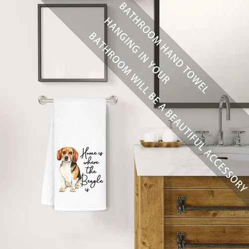 Vista 4 de Jvpke Beagle - Toallas decorativas para cocina y baño, regalos de Beagles para mujeres amantes de los Beagle, regalos para amantes de los Beagle, 16