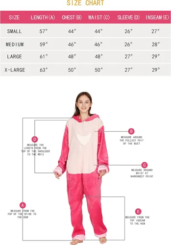 Vista 6 de QSTYLE Disfraz de animal para adultos, disfraz de Halloween, traje de cosplay de una pieza para mujeres y hombres
