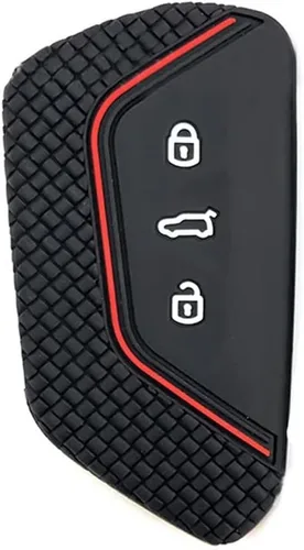 Vista 10 de Funda para Llavero de Silicona Protector de Llave sin Contacto Compatible con VW Volkswagen Tiguan Golf Polo Jetta Passat