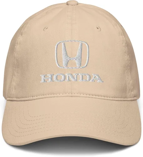 Vista 2 de Honda Sombrero de béisbol ajustable con logotipo H blanco, Azul marino