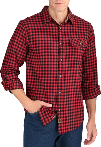 Vista 57 de Legendary Whitetails Camisa de franela de manga larga con botones para hombre, 100% algodón