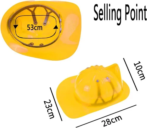 Vista 7 de 1 unids casco de jefe de bomberos amarillo gorra para niños y niñas fantasía simulación