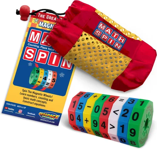 Vista 8 de Geospace El juego original de giro magnético de mano, edición de viaje para llevar con bolsa de almacenamiento (giro de tarjeta)