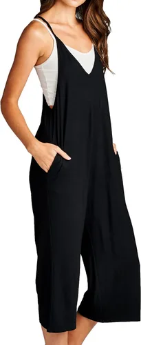 Vista 2 de Loving People Overol holgado para mujer casual, capri, jumpers - cómodo y suave - ropa de maternidad