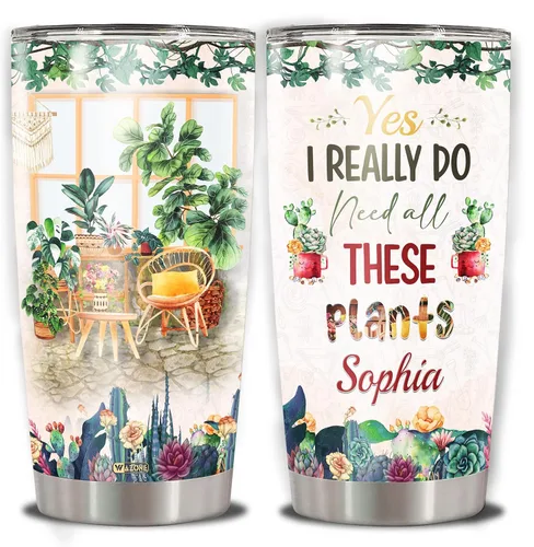Vista 12 de WAZONE Vaso de aguacate personalizado con tapa con nombre personalizado de 20 onzas, 30 onzas, acero inoxidable, aislado, taza de viaje, linda taza