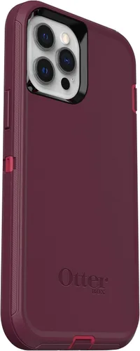 Vista 4 de OtterBox Defender - Funda de la serie sin pantalla para iPhone 12 PRO MAX (solamente), embalaje no minorista, poción de bayas