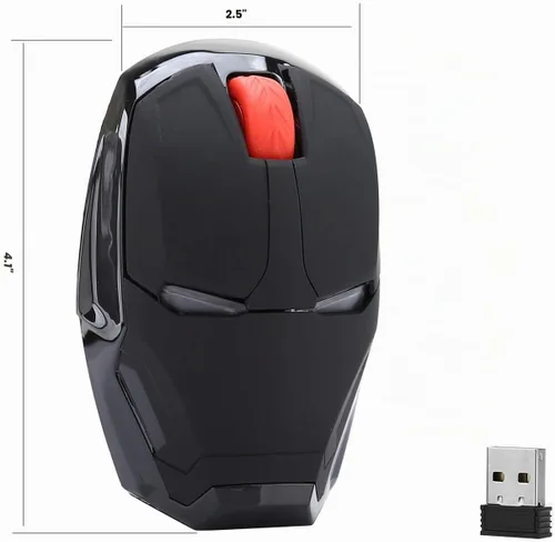 Vista 4 de Cool Mouse for Laptop, Gaming Mouse Wireless, 2.4 G Portable Ergonomic Optical Mouse, Mouse with USB Receiver for Notebook PC Laptop MacBook 3