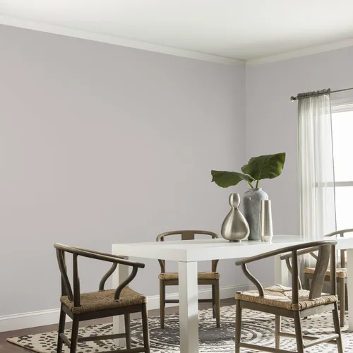 Vista 155 de Glidden Pintura Interior + Imprimación: Gris/Plata Antigua, Una Capa, Satinado, 1 Galón