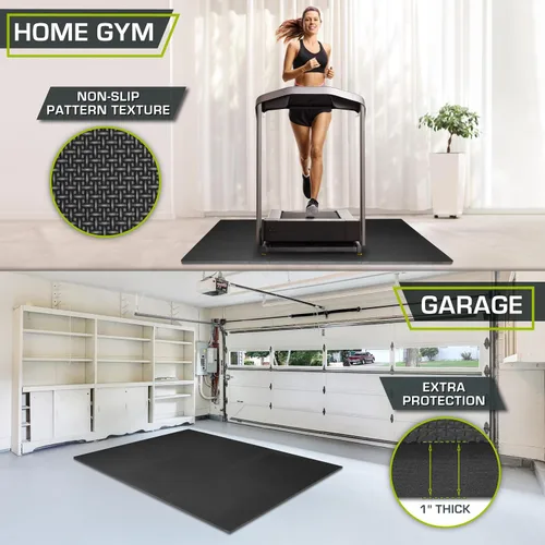 Vista 3 de ProsourceFit Alfombrilla de Ejercicio con Rompecabezas de Patrón Tejido Extra Gruesa de 1 Pulgada, Baldosas de Espuma EVA Entrelazadas para Piso