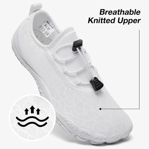 Vista 2 de HIITAVE Zapatos de playa para mujer, zapatos de agua con puntera ancha