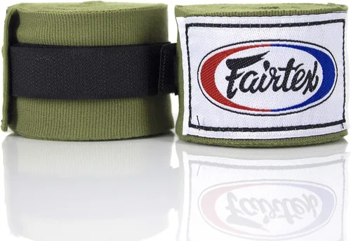 Vista 3 de Fairtex HW2 - Vendas de algodón elástico, envolturas de mano de longitud completa de 120 pies y 180 pulgadas, muchos