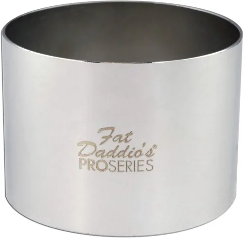 Vista 36 de Fat Daddio's Anillo redondo de acero inoxidable para pasteles y pastelería, 3 x 2 pulgadas