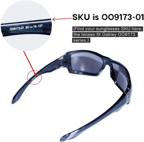 Vista 3 de Walleva Replacement Lenses for Oakley Big Taco Sunglasses - 15 Options Available