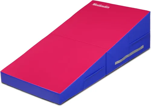 Vista 10 de Matladin Colchoneta de Volteretas de 48"x24"x14" - Colchoneta Plegable de Gimnasia Cuña de Queso para Niños, Niñas Entrenamiento en Casa