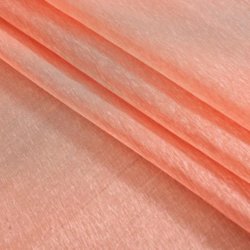 Vista 8 de 2 paneles de cortinas traslúcidas coral para dormitorio de 63 pulgadas de largo, cortinas semitraslúcidas con ojales para sala de estar, cortinas