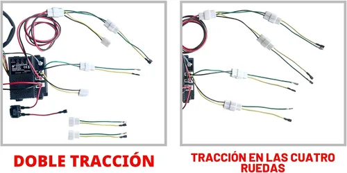 Vista 5 de Kit de conversión de arnés de cables de 24 voltios DIY para auto de montar para niños, set de 2.4G de arnés de cables con caja de control