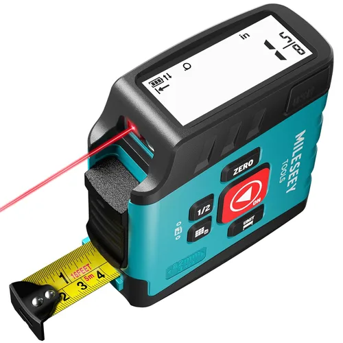 Vista 10 de MiLESEEY Cinta Métrica Láser Digital DT20, Herramienta de Medición Láser de 130 Pies, Cinta Métrica Digital de Fácil Lectura de 16 Pies Retráctil
