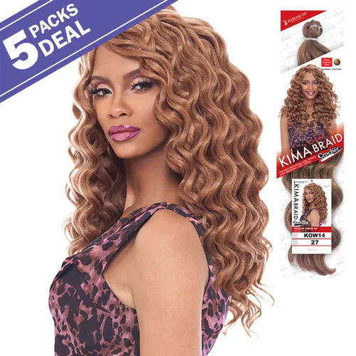 Vista 2 de Harlem125 - Trenzas de pelo sintético Kima Braid Ocean Wave de 14 pulgadas (paquete de 5, 1)