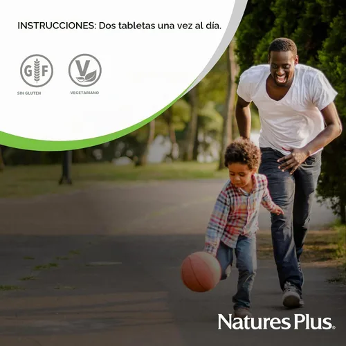 Vista 6 de NaturesPlus Herbal Actives Tri-Immune, liberación prolongada – 60 tabletas – vegetariano, sin gluten – 30 porciones
