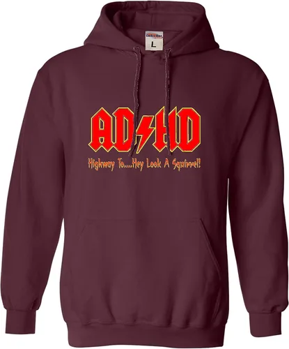 Vista 27 de Go All Out Sudadera con capucha para hombre y mujer con texto en inglés "Highway To Hey Look A Squirrel
