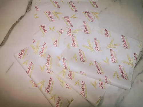 Vista 3 de Papel encerado, 100 hojas, 10.23 x 14.17 pulgadas, papel encerado para alimentos, resistente al aceite y al agua, perfecto para picnics y fiestas