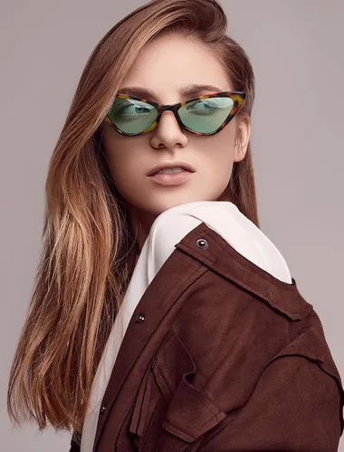 Vista 3 de Veda Tinda Vision Retro Narrow Cat Eye Sunglasses for Women Vintage Tinted Lens Trendy Cool Sexy Stylish Sunnies C18