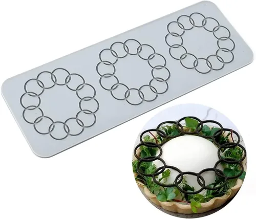 Vista 21 de TUKE Moldes de encaje para decoración de pasteles, moldes de silicona de hojas 3D para hornear moldes de gomitas, moldes de fondant de arcilla
