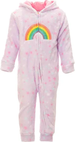 Vista 2 de Funstuff Animales Unicornio Bebé Niñas Fleece Zip Up Cosplay Traje de Piel Mono Woobie Tail Recién Nacido a Niño Grande