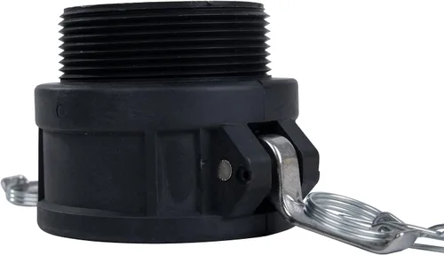 Vista 8 de 2 piezas de accesorios de bloqueo de leva de polietileno (parte B) de manguera de leva y ranura, adaptador macho x rosca NPT hembra accesorios