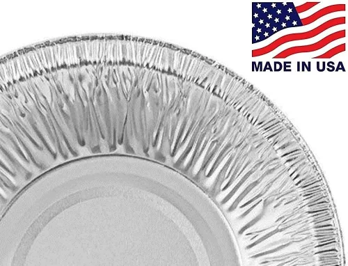 Vista 4 de Durable Embalaje de moldes de aluminio para tartas, tarta, 5.7 oz, 5 "diámetro X 1.25"h, plata, 1,000/cartón