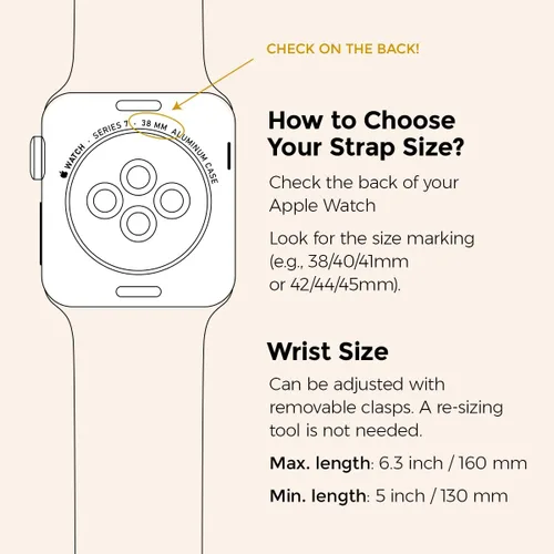 Vista 6 de Compatible Apple Watch Band Strap, Stainless Steel Fashion iWatch Replacement Strap- Easy Resizing, No Tool Needed, Fits Most Wrists- Series 1-11