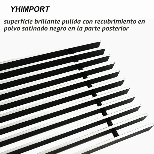 Vista 8 de Insertos de parrilla compatibles con parrilla frontal de aluminio sólido F150 2009-2014 (cromado)