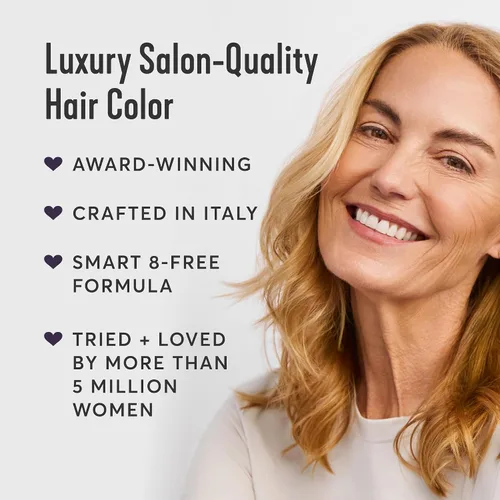 Vista 5 de Madison Reed - Kit de tinte radiante para el cabello, tinte permanente para el cabello, cobertura de canas superior, sin amoníaco, rubio Amalfi