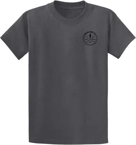 Vista 77 de Koloa Surf - Camisetas de algodón pesado para hombre, tallas grandes y altas Azul acuático/negro buscando diseño de ondas