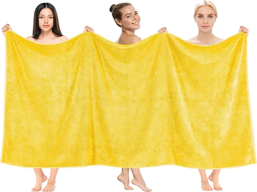 Vista 45 de Cotton Paradise Juego de 6 toallas, 100% algodón suave y absorbente turco para baño, 2 toallas de baño, 2 toallas de mano, 2 toallitas, juego