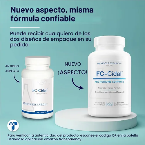 Vista 8 de Biotics investigación, fc-cidal 100 ccapsules